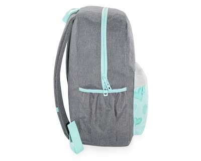 Foto 4 | Mochila Pink Label Corazones Gris Menta