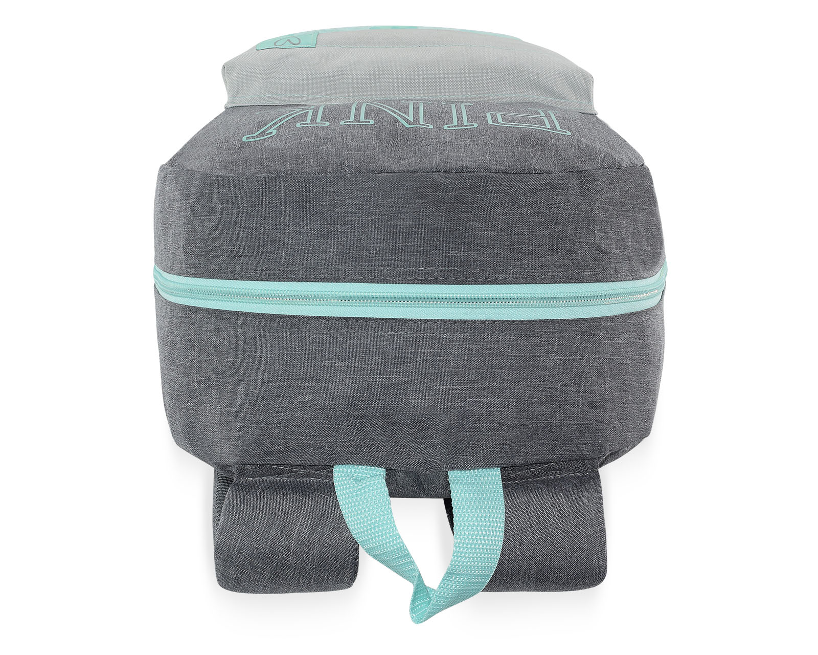 Foto 7 pulgar | Mochila Pink Label Corazones Gris Menta
