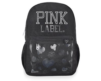 Foto 1 | Mochila Pink Label Corazones Negro