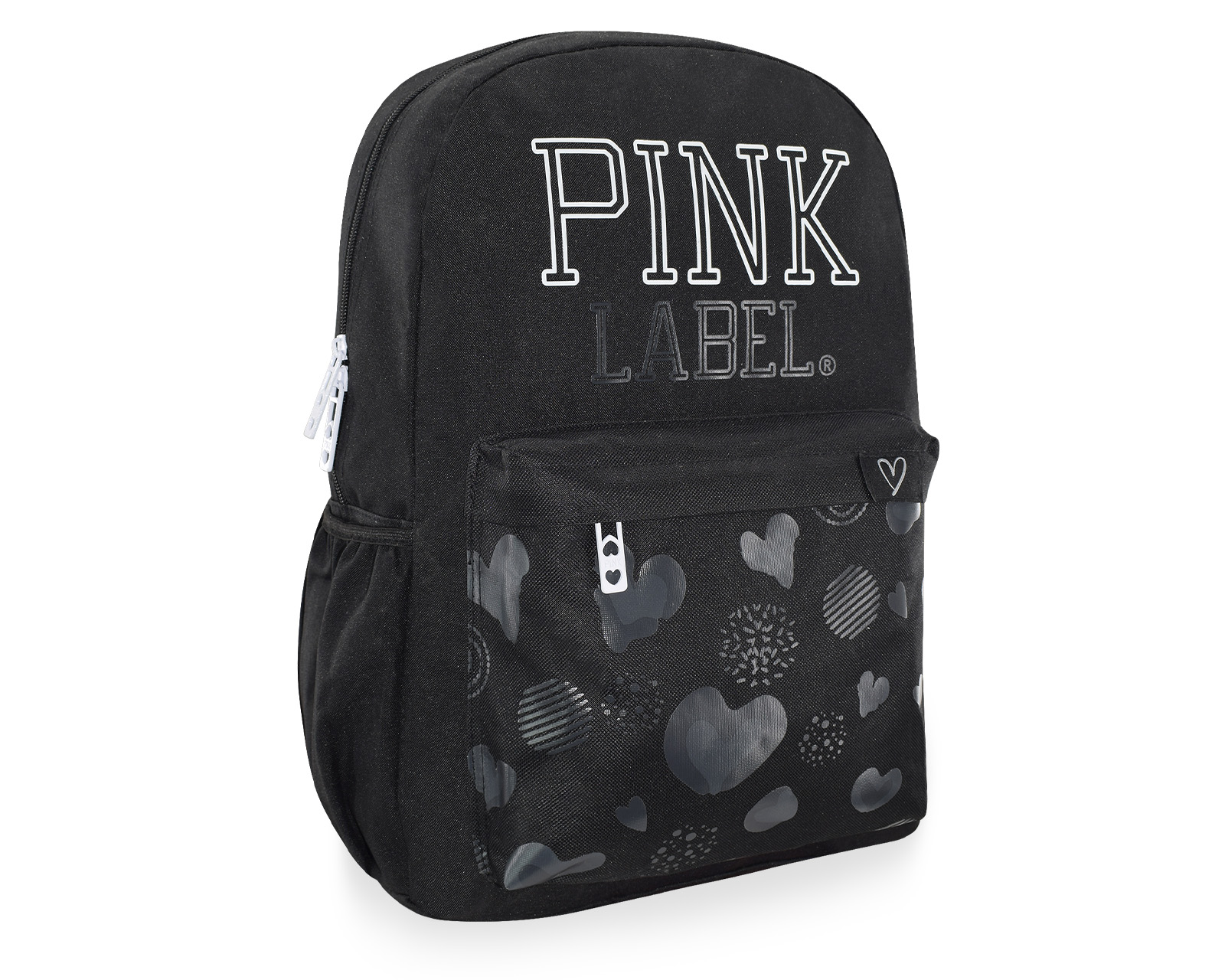 Foto 3 pulgar | Mochila Pink Label Corazones Negro