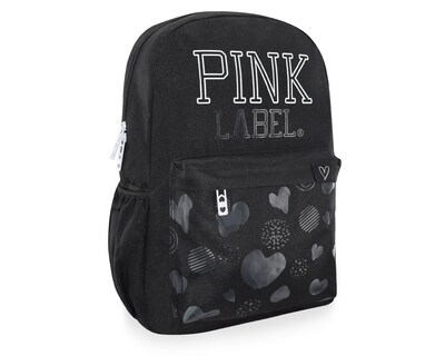 Foto 2 | Mochila Pink Label Corazones Negro