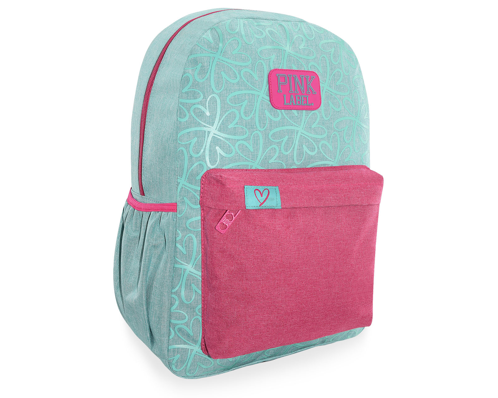 Foto 3 pulgar | Mochila Pink Label Flores Menta Rosa