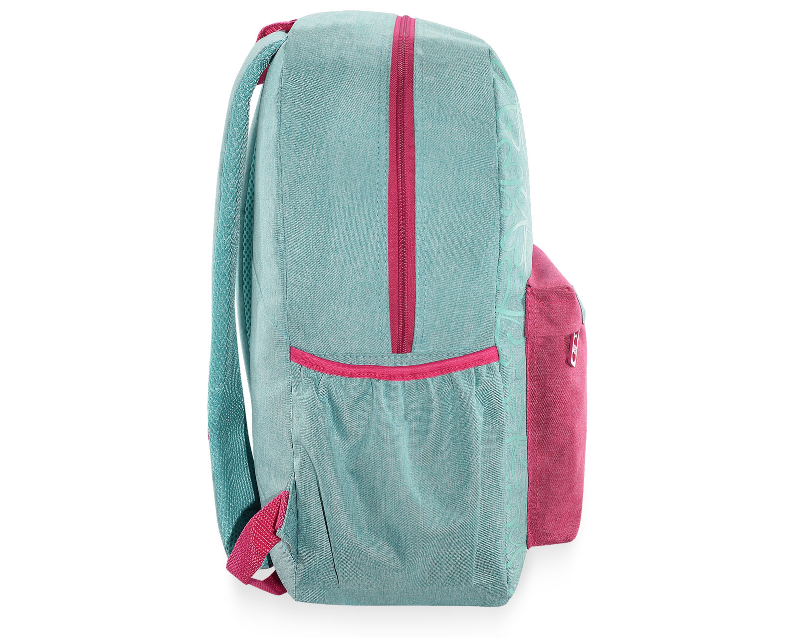 Foto 5 pulgar | Mochila Pink Label Flores Menta Rosa