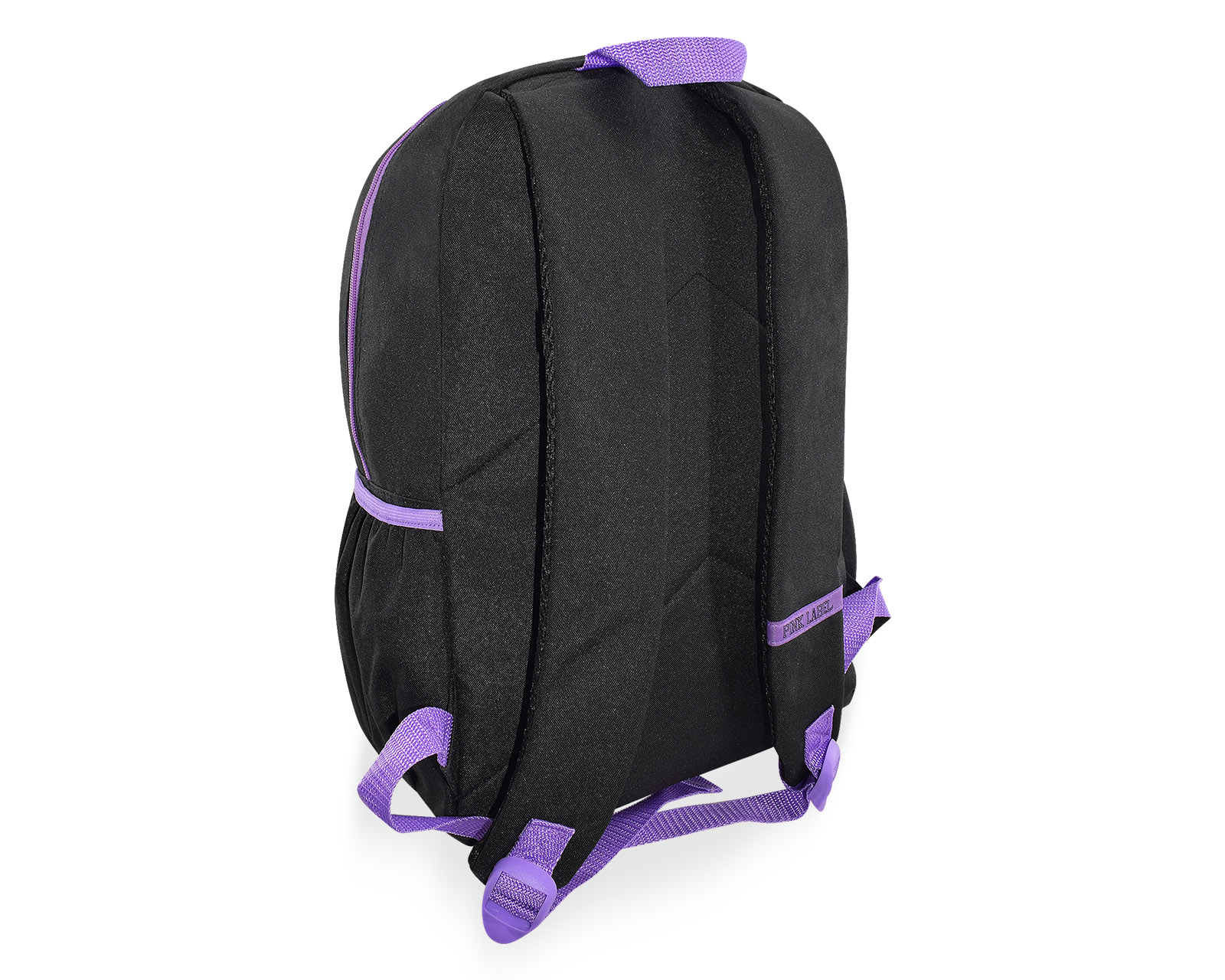 Foto 3 | Mochila Pink Label Flores Negro Purpura