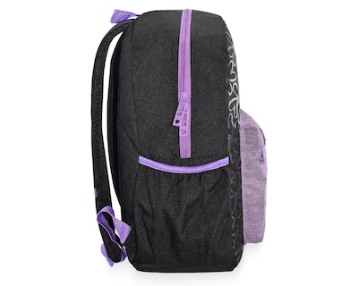 Foto 4 | Mochila Pink Label Flores Negro Purpura