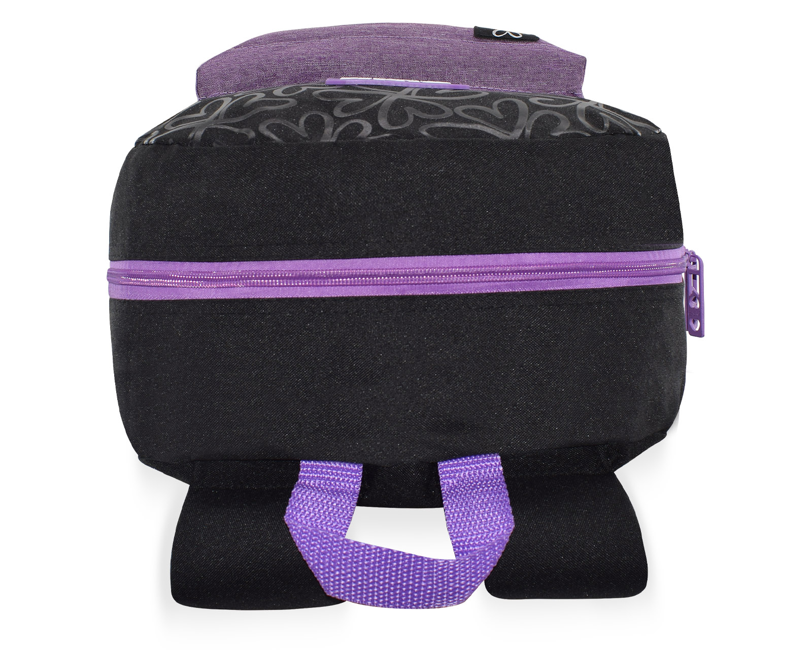 Foto 7 pulgar | Mochila Pink Label Flores Negro Purpura