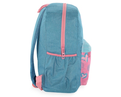 Foto 4 | Mochila Pink Label Corazones Turquesa Rosa