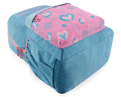 Foto 7 | Mochila Pink Label Corazones Turquesa Rosa