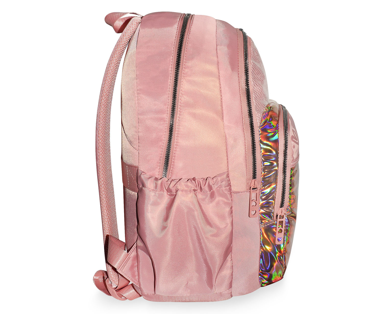 Foto 4 | Mochila Pink Label Corazones Tornasol Rosa