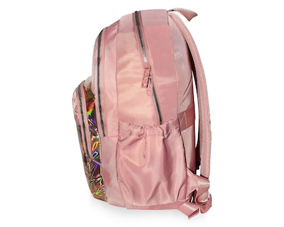 Foto 5 | Mochila Pink Label Corazones Tornasol Rosa