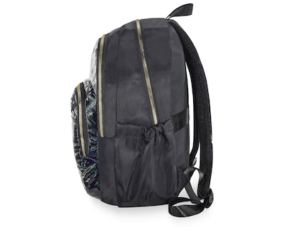 Foto 5 | Mochila Pink Label Corazones Tornasol Negra