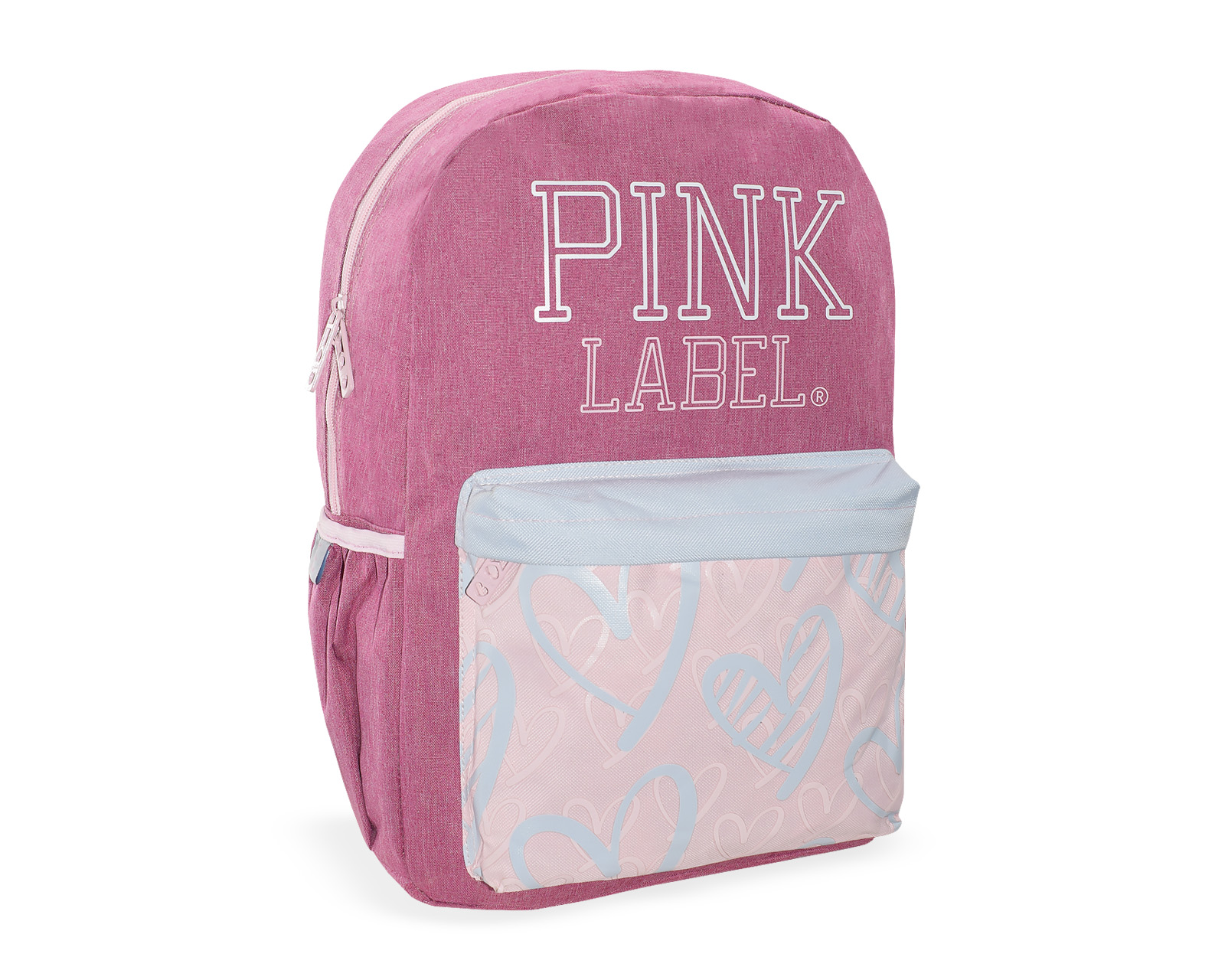 Foto 3 pulgar | Mochila Pink Label Corazones Rosa
