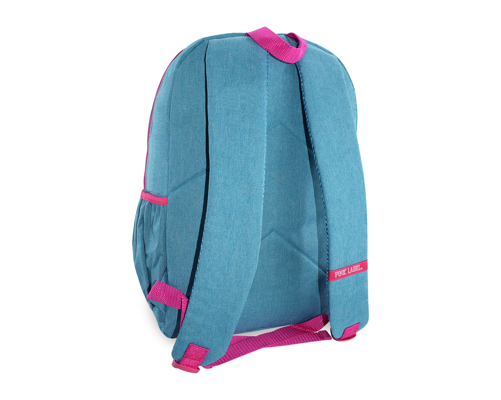 Foto 4 pulgar | Mochila Pink Label Corazones Azul Rosa