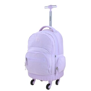 Foto 2 | Mochila Grande Con Ruedas Impermeable Lila 1818 Zilp