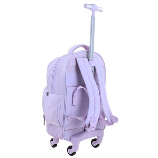 Foto 3 | Mochila Grande Con Ruedas Impermeable Lila 1818 Zilp