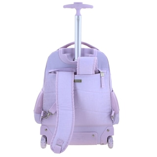 Foto 4 | Mochila Grande Con Ruedas Led Lila 1818 Zilp