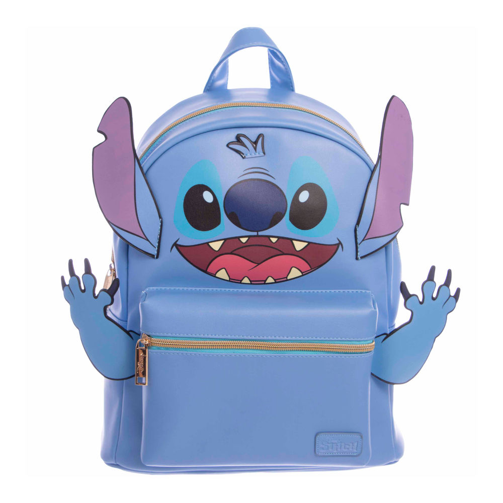 Foto 2 pulgar | Mochila Juvenil Disney Truzt Stitch (azul)