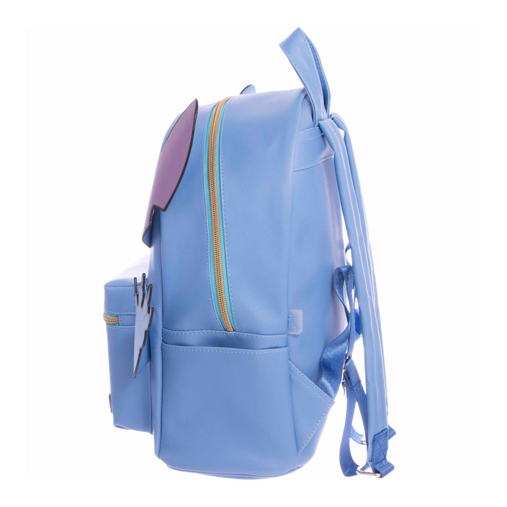 Foto 4 pulgar | Mochila Juvenil Disney Truzt Stitch (azul)