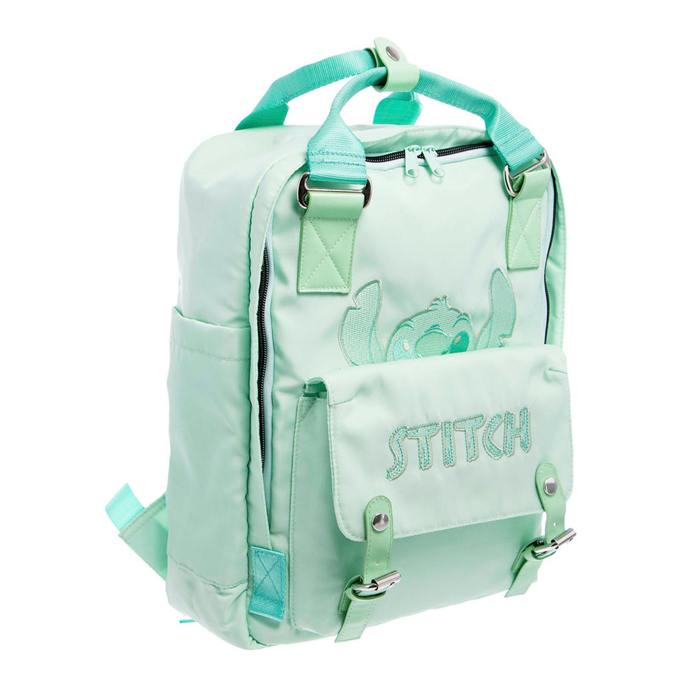 Foto 7 pulgar | Mochila Juvenil Disney Truzt Stitch 20l (verde)