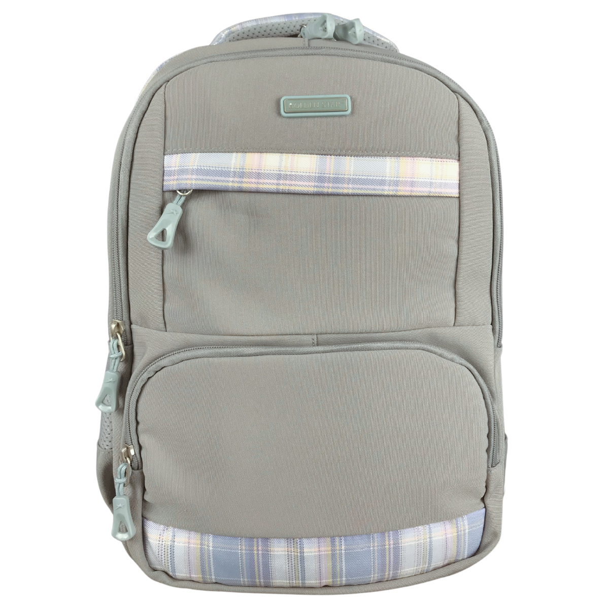 Mochila Golden Star Escolar Juvenil Df-8944 Color Gris