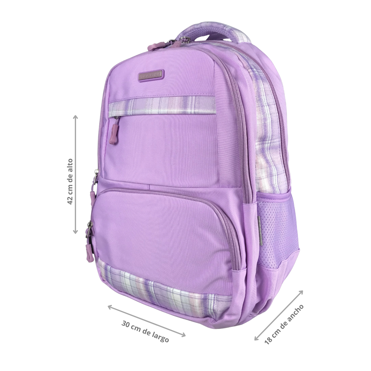 Foto 3 | Mochila Golden Star Escolar Juvenil Df-8944 Color Lila
