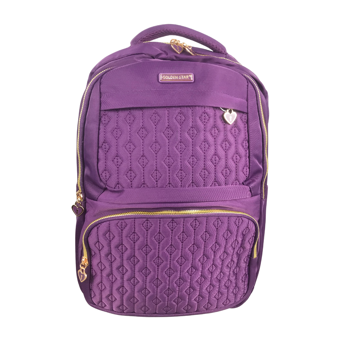 Foto 2 pulgar | Mochila Golden Star Escolar Diseño Acolchado Df-8969 Color Morado