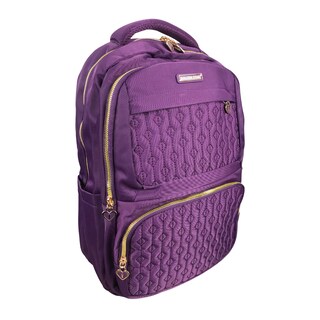 Foto 4 | Mochila Golden Star Escolar Diseño Acolchado Df-8969 Color Morado