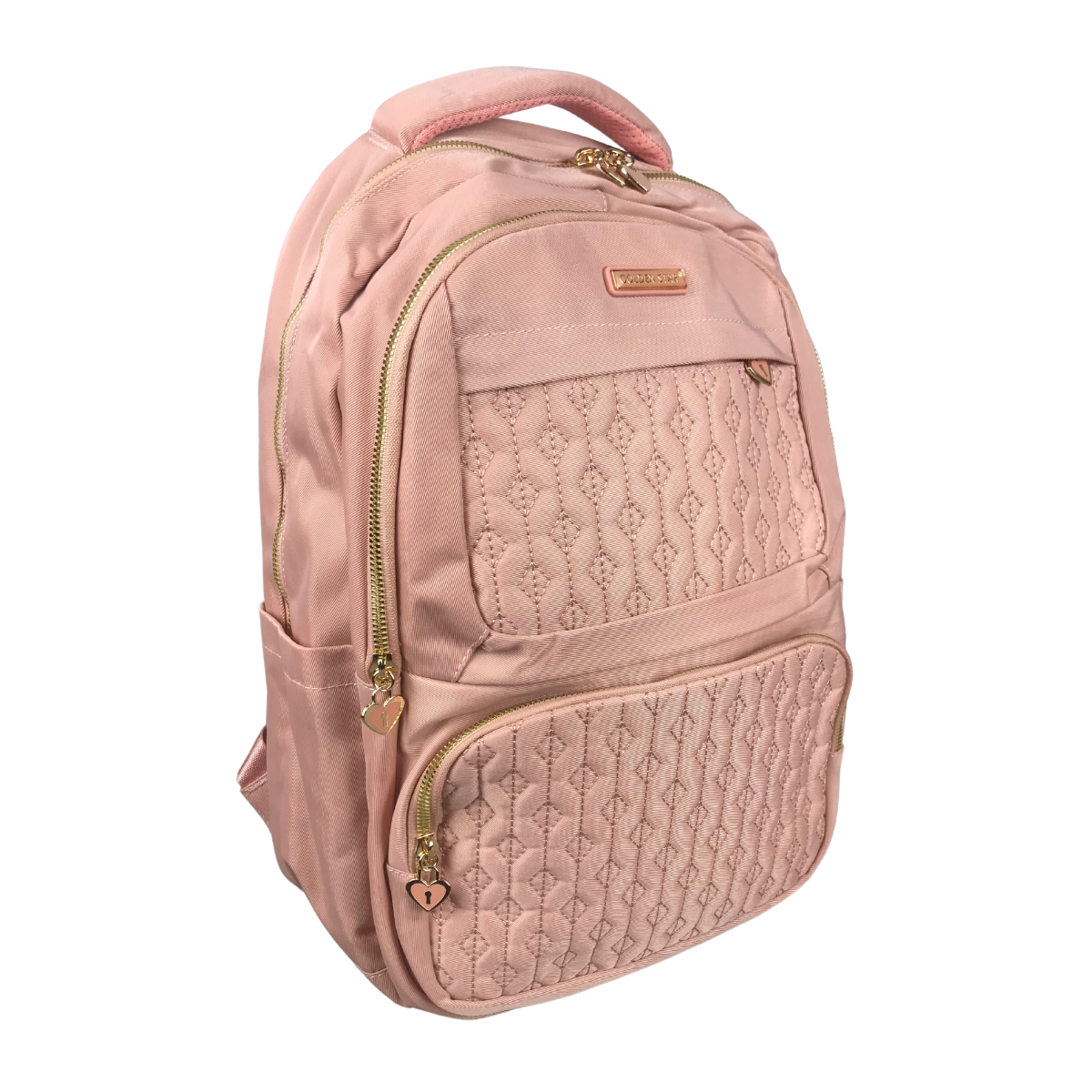 Foto 4 | Mochila Golden Star Escolar Diseño Acolchado Df-8969 Color Coral