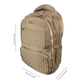 Foto 3 | Mochila Golden Star Escolar Diseño Acolchado Df-8969 Color Caqui