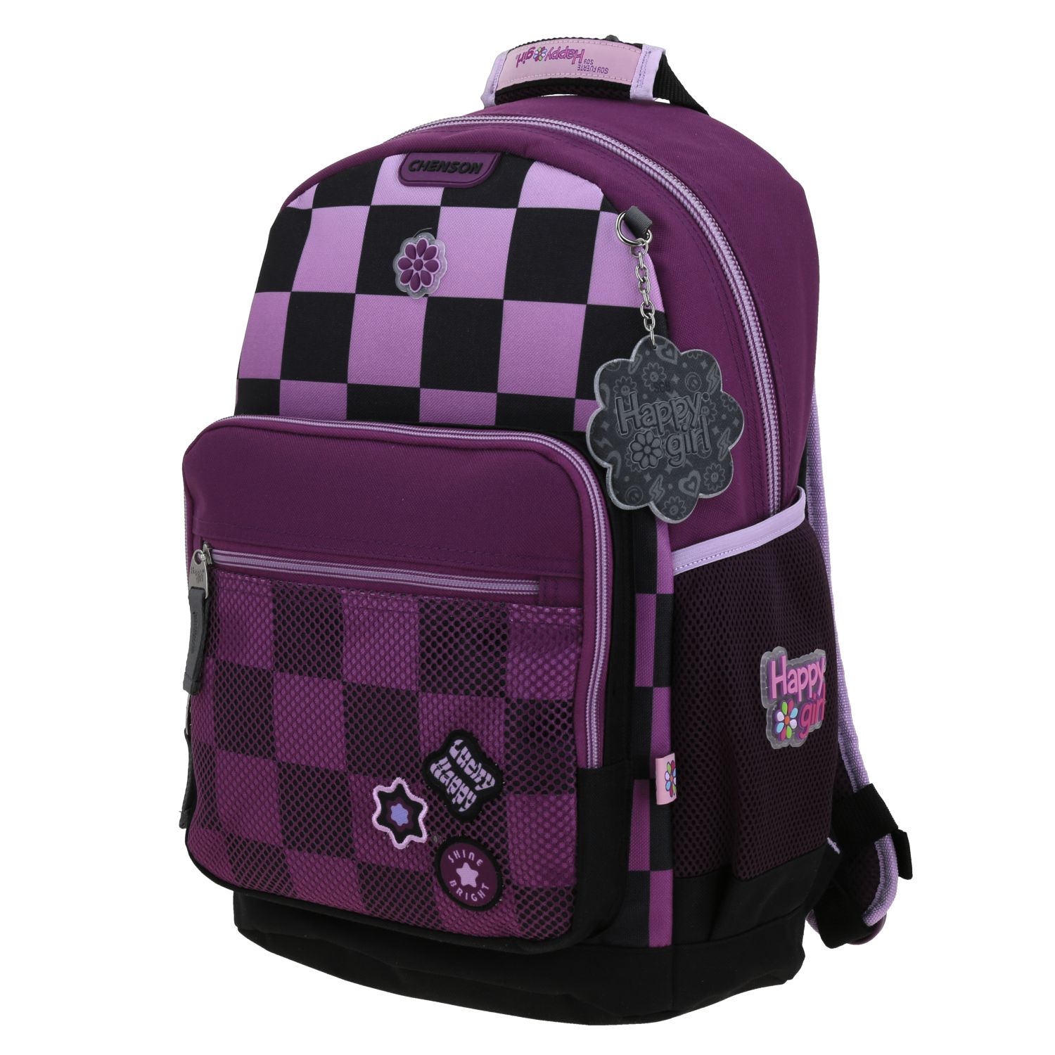 Foto 3 pulgar | Mochila Escolar Grande Chenson Happy Girl Chester Hg70235-3