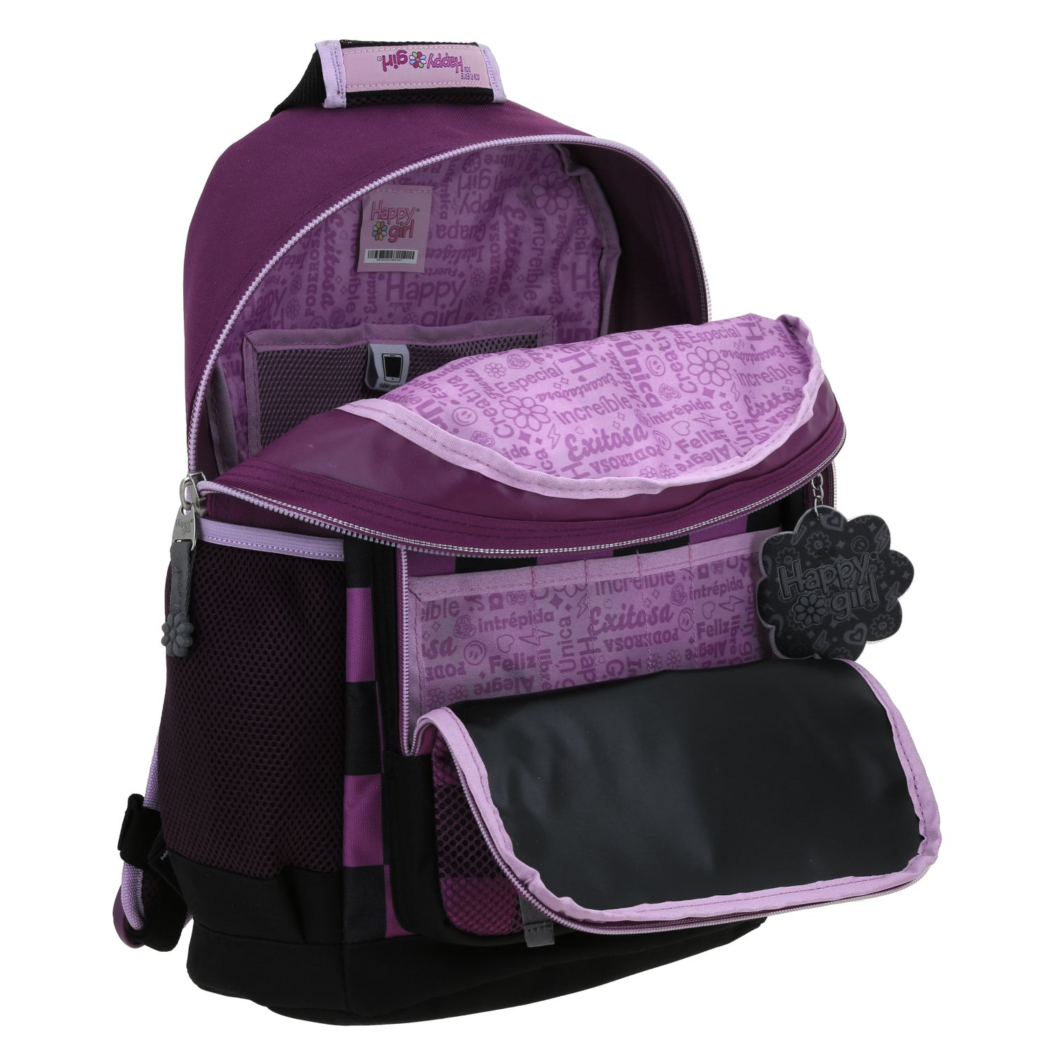 Foto 8 pulgar | Mochila Escolar Grande Chenson Happy Girl Chester Hg70235-3