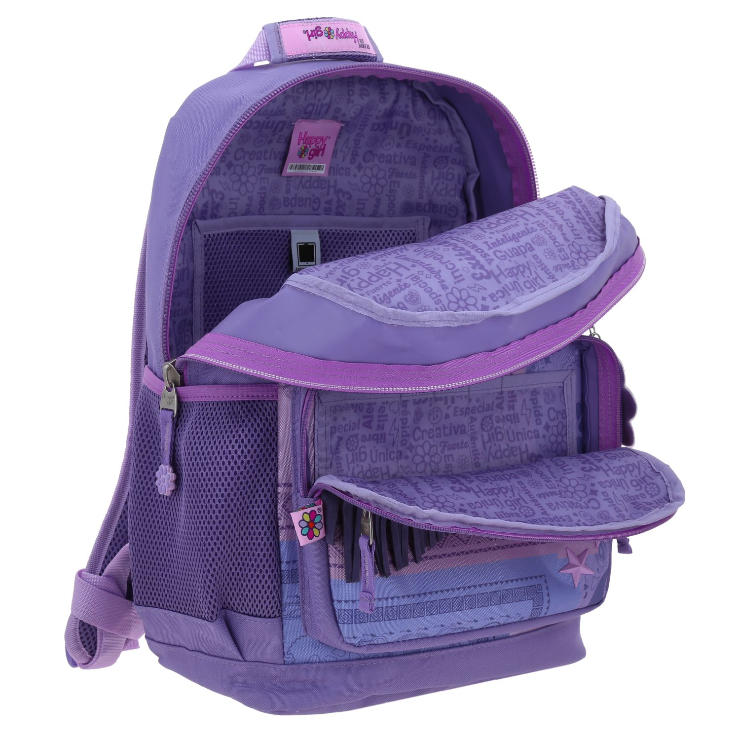 Foto 8 pulgar | Mochila Escolar Grande Chenson Happy Girl Cowli Hg70252-u