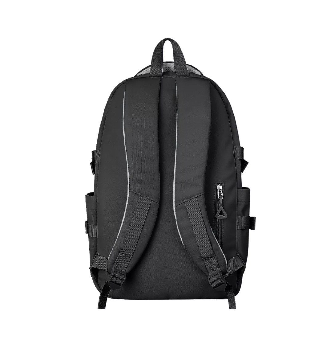 Foto 5 pulgar | Mochila Escolar Backpack Diseño Liso 30l, Belug Negro Acero