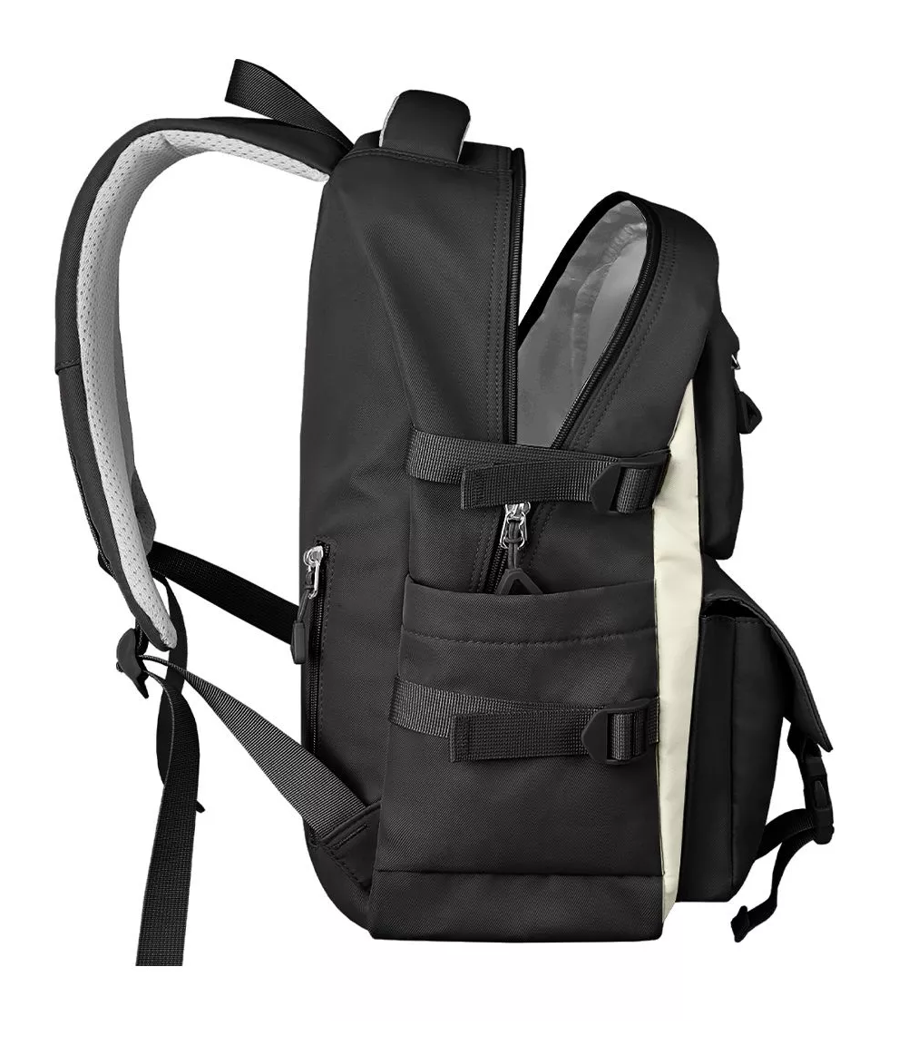 Foto 3 pulgar | Mochila Escolar Backpack Diseño Liso 30l, Negro