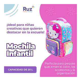 Foto 4 | Mochila Infantil Sanrio Hello Kitty 20 L