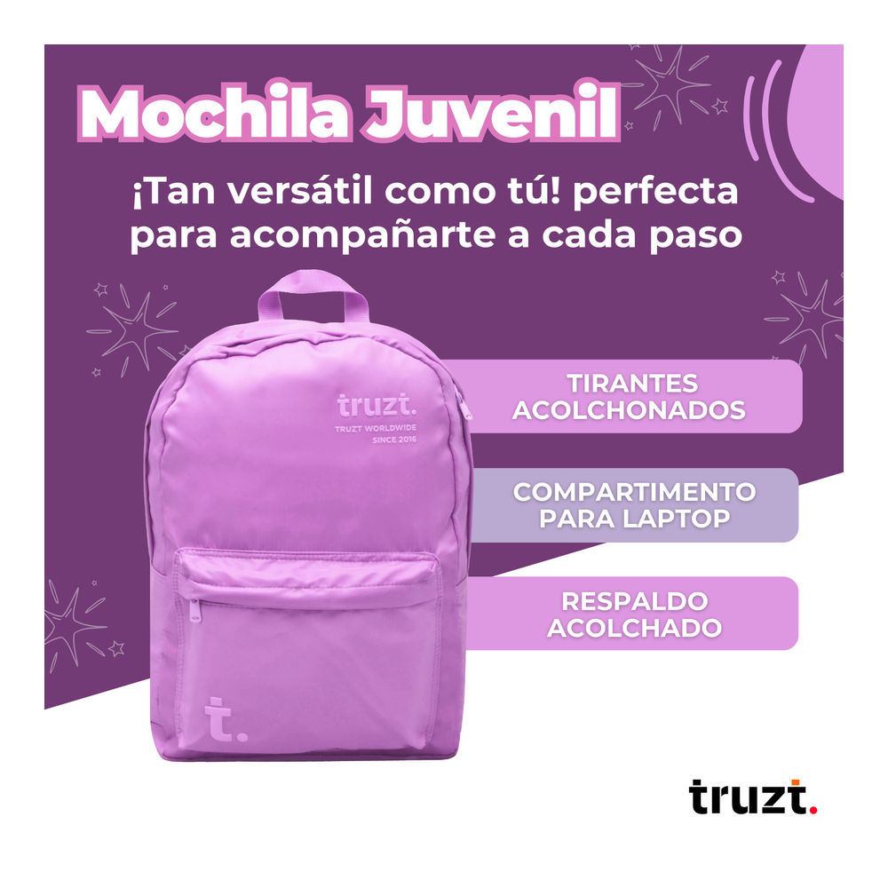 Foto 4 pulgar | Mochila Juvenil Ruz Truzt 26 L