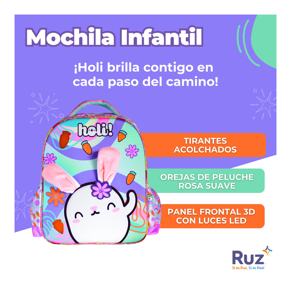 Foto 4 pulgar | Mochila Primaria Infantil Ruz Holi 20 L
