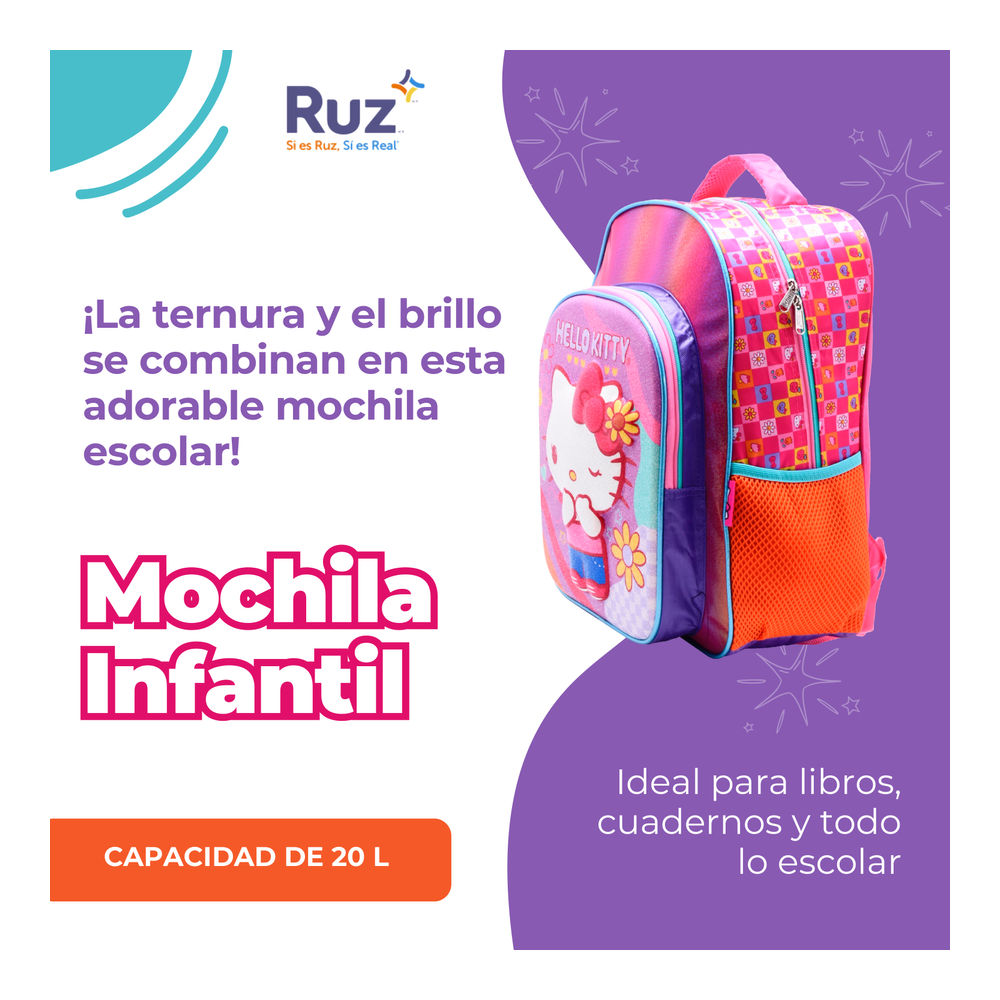 Foto 4 | Mochila Primaria Infantil Sanrio Hello Kitty 20 L