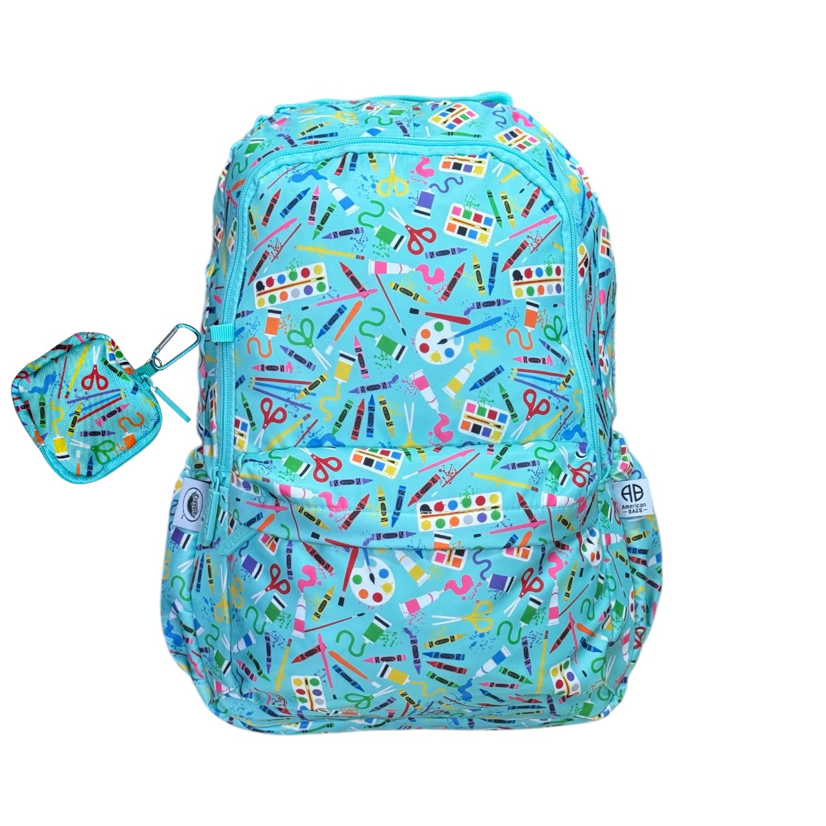 Foto 2 pulgar | Mochila Porta Laptop Escolar Juvenil Crayola Color Menta