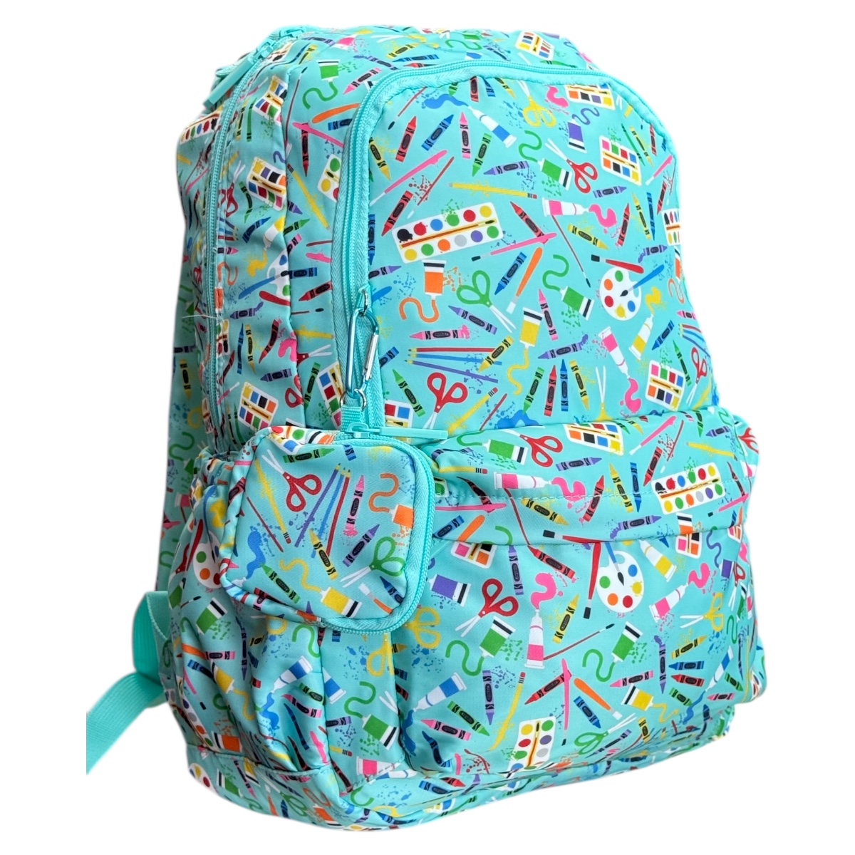 Foto 4 pulgar | Mochila Porta Laptop Escolar Juvenil Crayola Color Menta