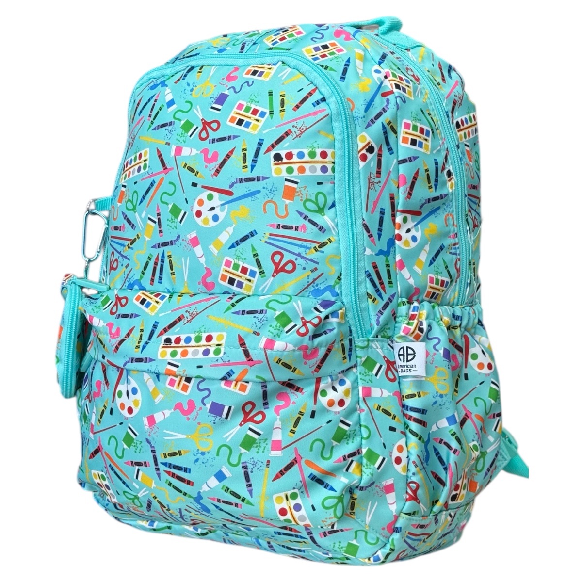 Foto 6 pulgar | Mochila Porta Laptop Escolar Juvenil Crayola Color Menta