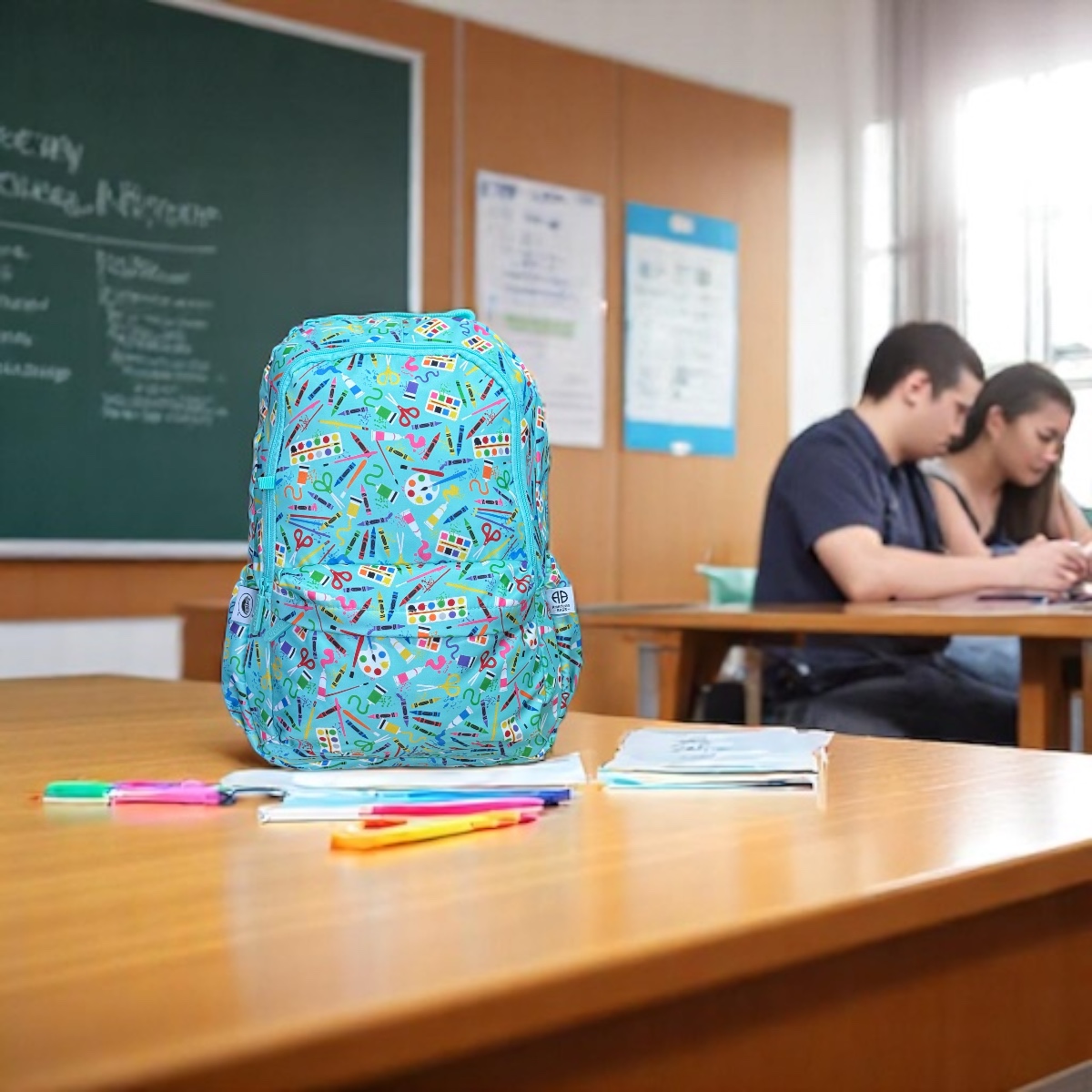 Foto 8 pulgar | Mochila Porta Laptop Escolar Juvenil Crayola Color Menta