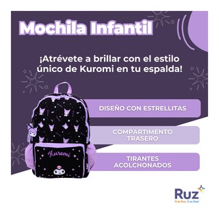 Foto 3 | Mochila Primaria Infantil Sanrio Kuromi 20 L