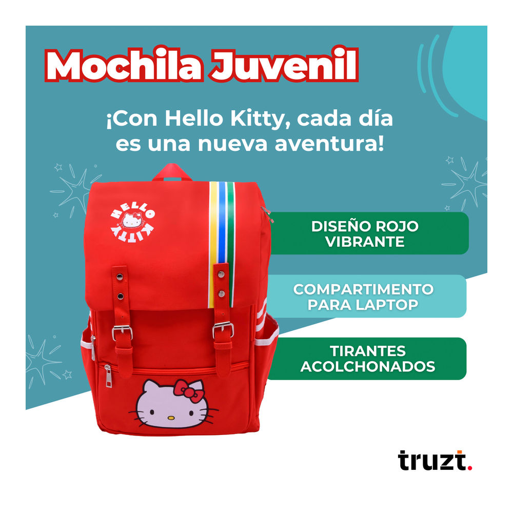 Foto 3 | Mochila Juvenil Sanrio Hello Kitty 26 L
