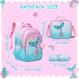 Foto 2 | Mochilas Escolar con Lonchera y Estuche