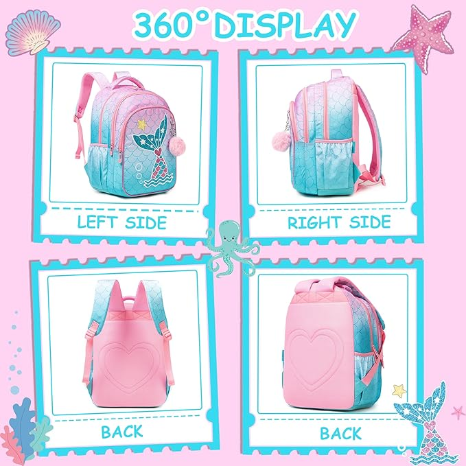 Foto 4 pulgar | Mochilas Escolar con Lonchera y Estuche