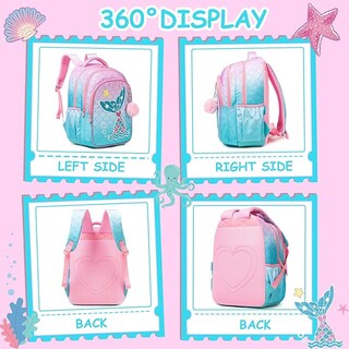 Foto 3 | Mochilas Escolar con Lonchera y Estuche