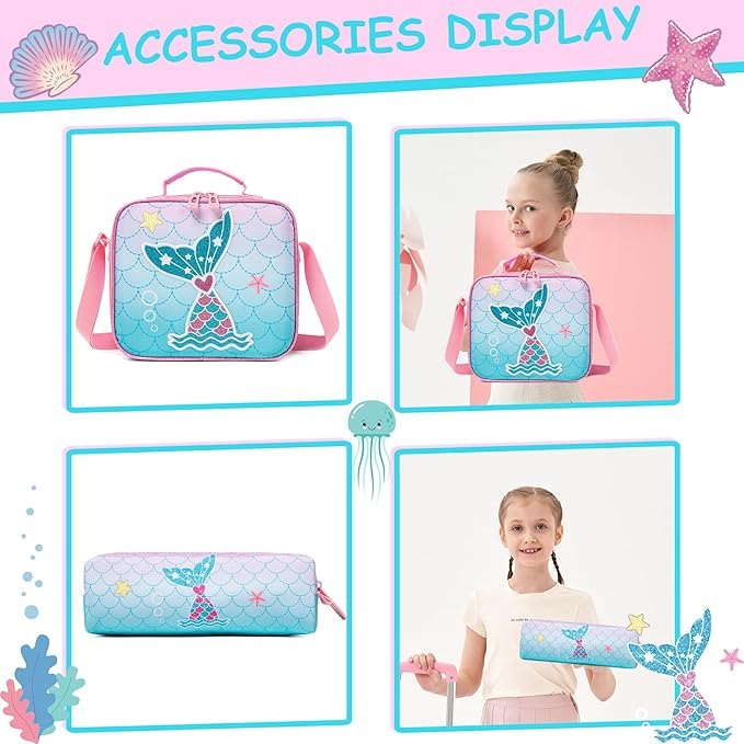 Foto 5 | Mochilas Escolar con Lonchera y Estuche