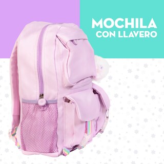 Foto 4 | Mochila Escolar Con Llavero Mima2