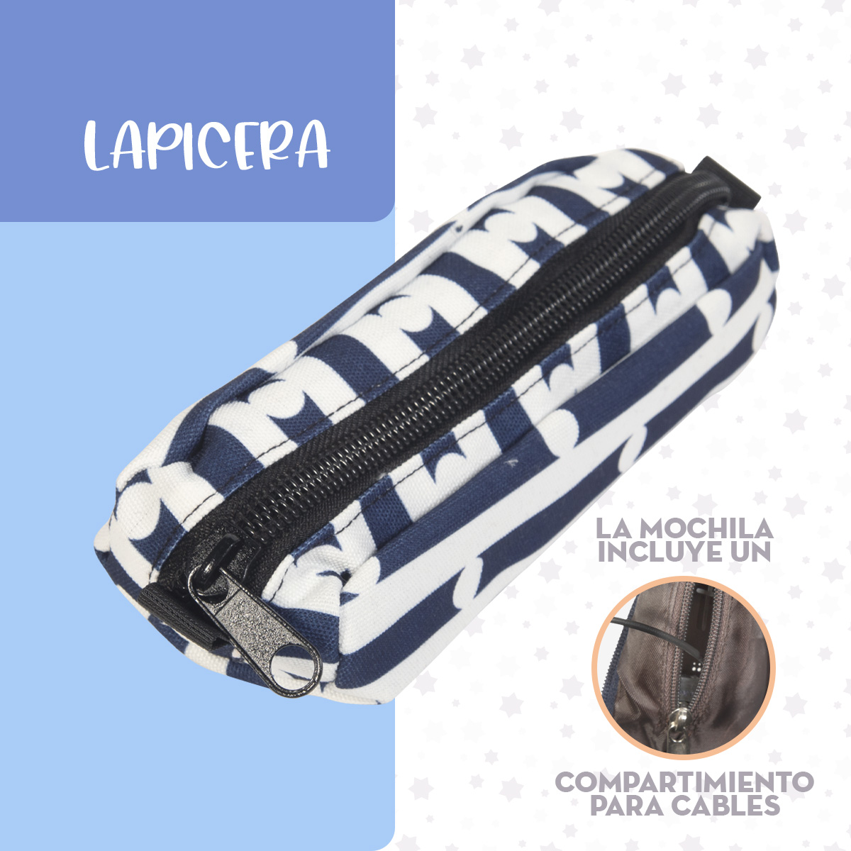 Foto 7 pulgar | Set De Mochila Con Lapicera Mima2 Escolar